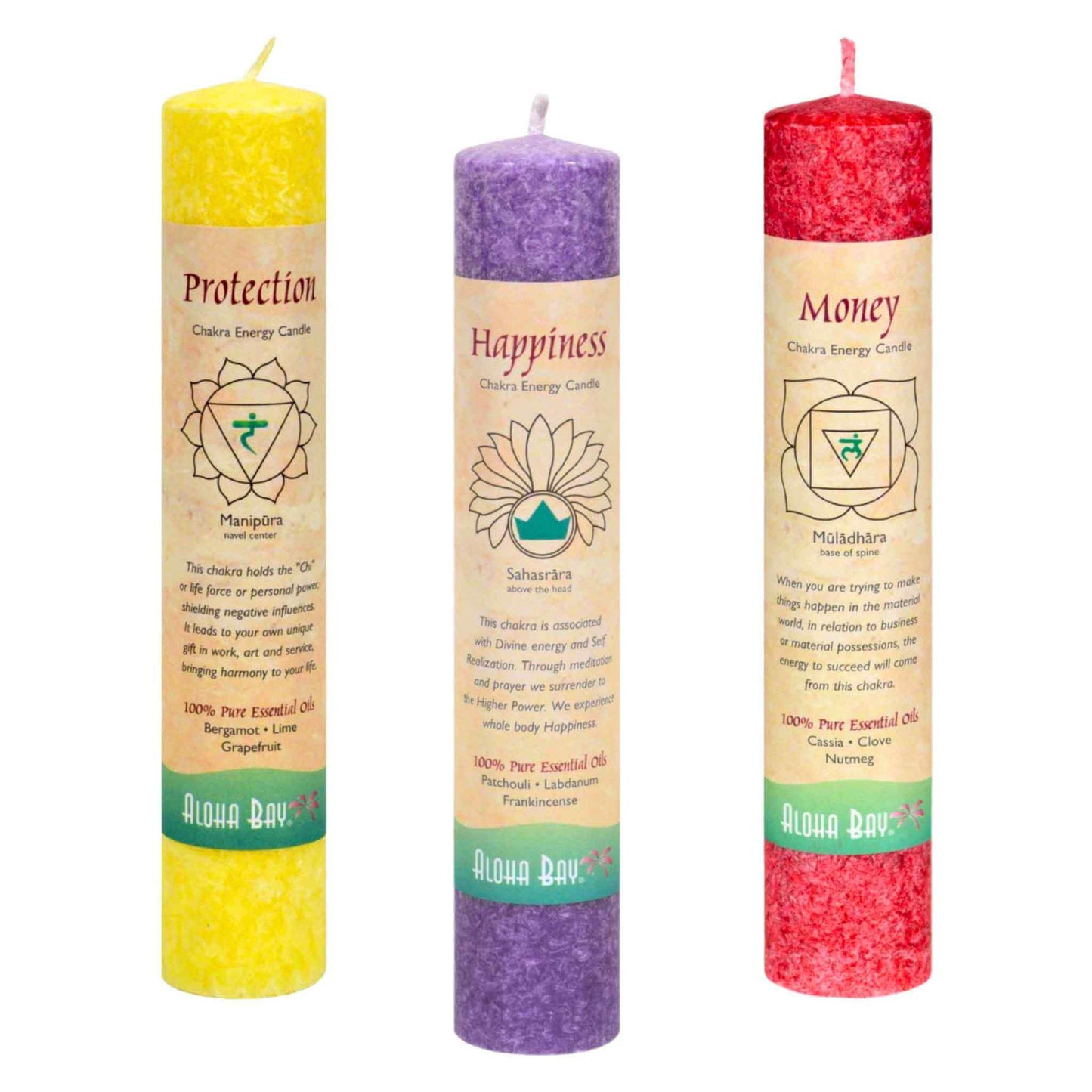 7 Chakra Energy Pillar Candle