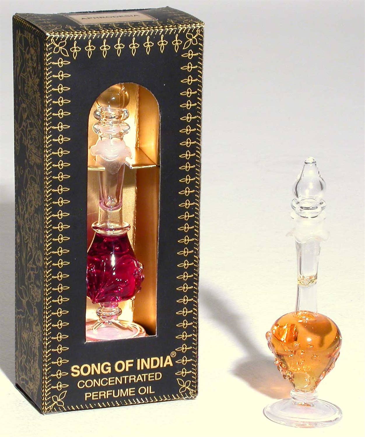 Aphrodesia Perfume Oil - Fancy Handblown Glass Bottle